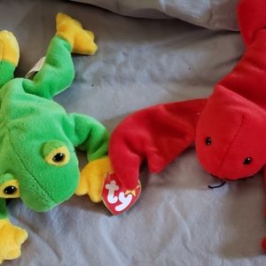 Ty Beany Baby - Frog and Lobster